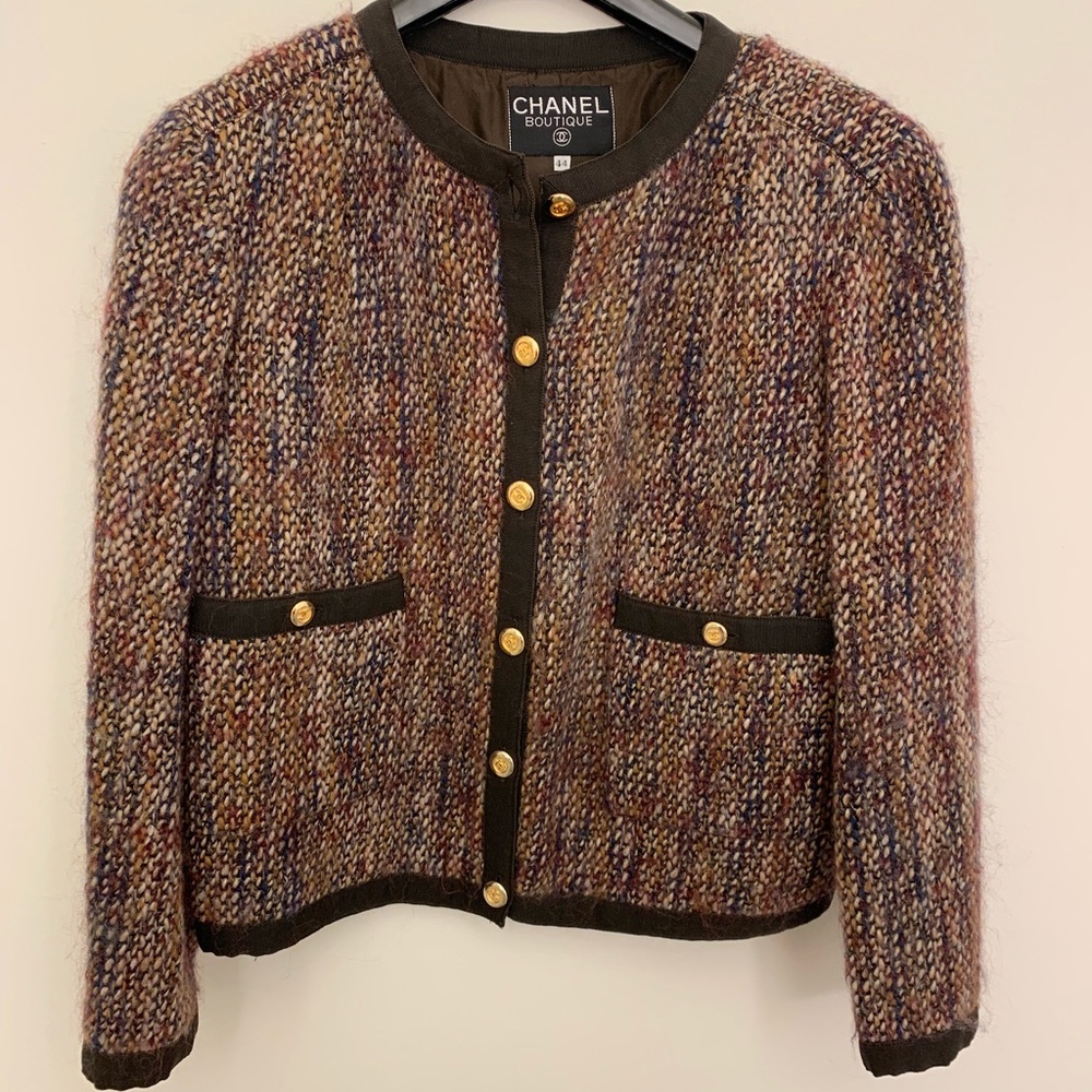 🖤 CHANEL 🖤 Vintage Multi Coloured Tweed Jacket